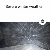 Severe winter weather warning