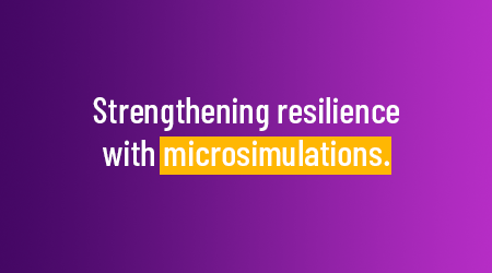 Strengthening resilience with microsimulations