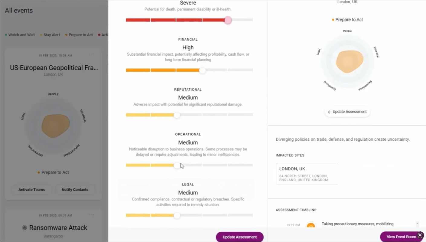 Impact Assessment Slider